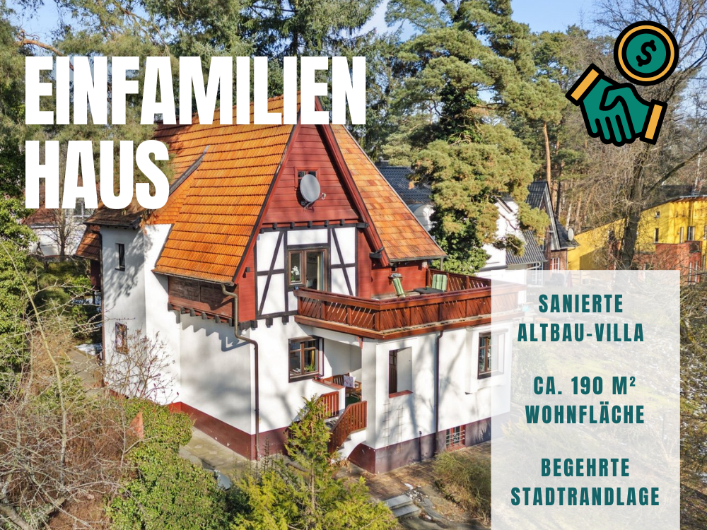Einfamilienhaus Glienicke/Nordbahn – sanierte Altbauvilla in idyllischer Vorstadtlage