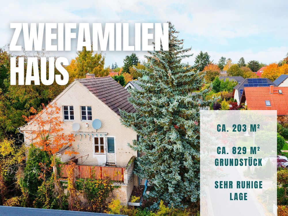 Zweifamilienhaus als Sanierungsobjekt, auch als Einfamilienhaus nutzbar