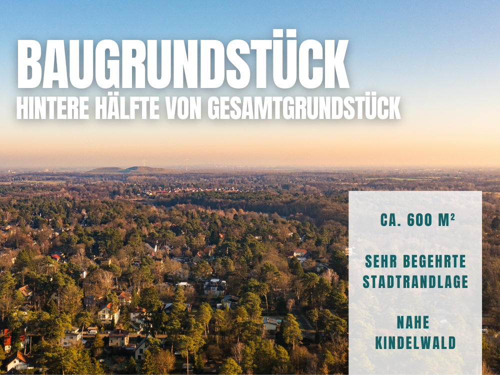 Baugrundstück in Glienicke / Nordbahn in zweiter Reihe