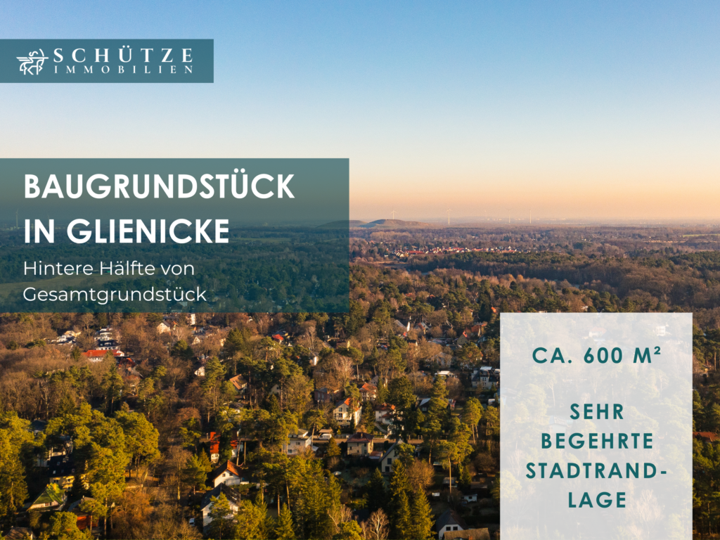 Baugrundstück in Glienicke / Nordbahn in zweiter Reihe