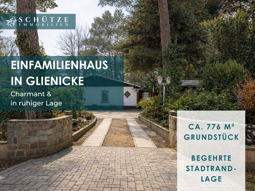 Attraktives Baugrundstück mit Altbestand / kleines Einfamilienhaus in Glienicke/Nordbahn