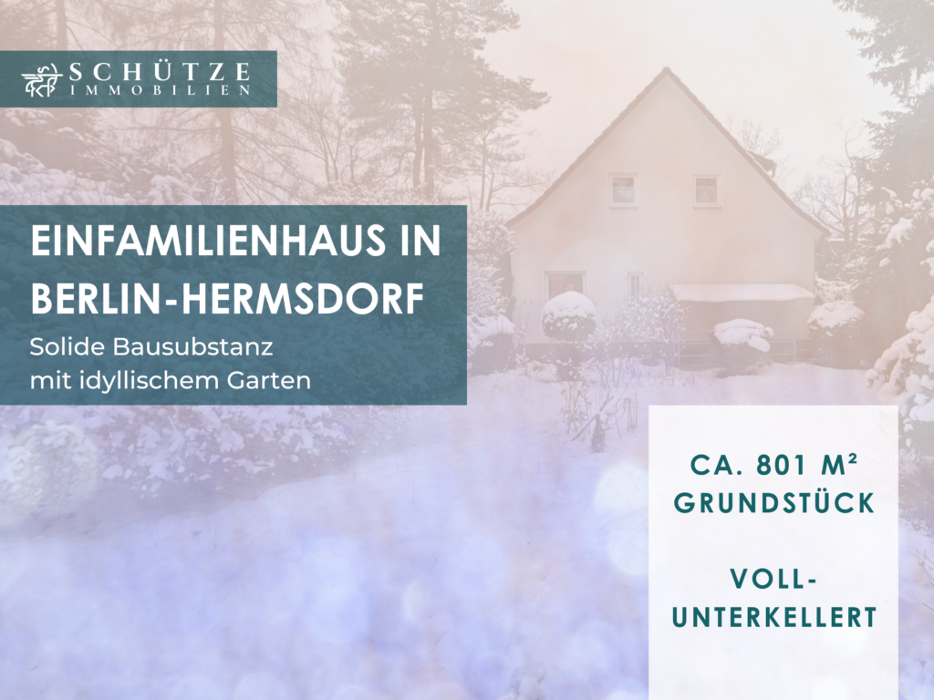 Solides Einfamilienhaus als Sanierungsobjekt in Berlin-Hermsdorf
