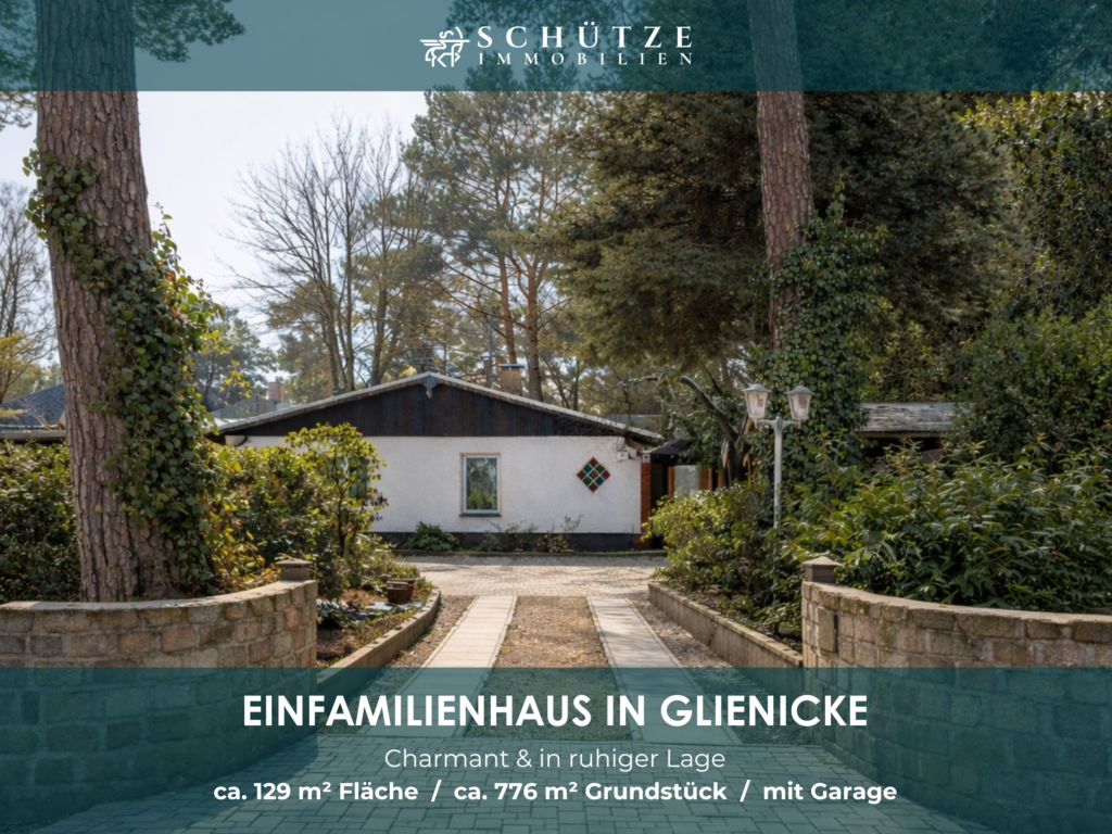 Attraktives Baugrundstück mit Altbestand / kleines Einfamilienhaus in Glienicke/Nordbahn